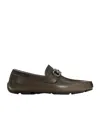 Ferragamo Gancini Ornament Driver Loafers