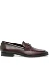 Ferragamo Man Loafers Cocoa Size 6 Calfskin In Red