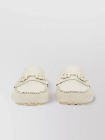 FERRAGAMO GANCINI ORNAMENT LOAFERS RUBBER SOLE
