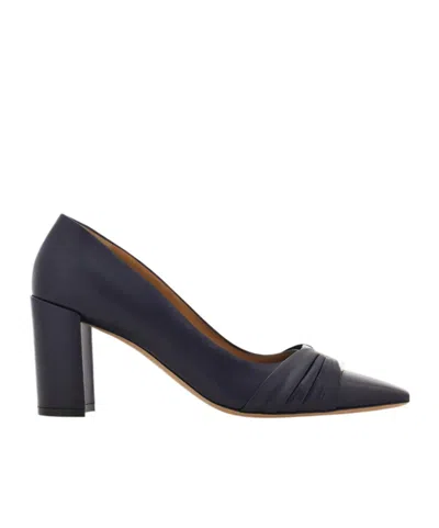 Ferragamo Gancini Ornament Pump With Bock Heel In Multi