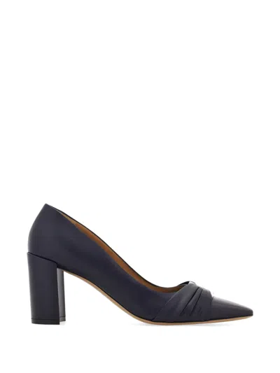 Ferragamo Gancini Ornament Pumps With Block Heel In Multi
