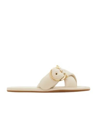 Ferragamo Gancini Ornament Slide In Neutral
