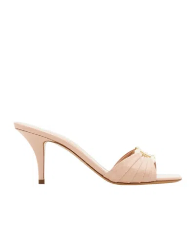 Ferragamo Gancini Ornament Slide In Pink