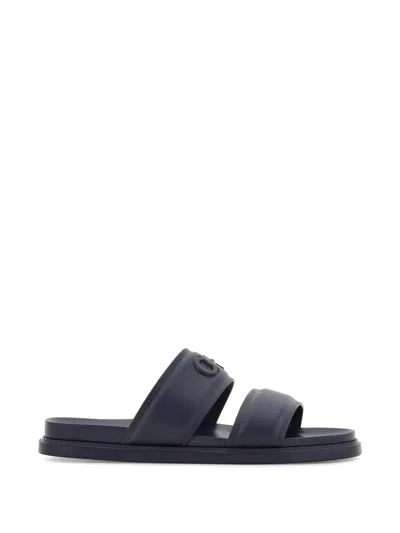 Ferragamo Gancini Ornament Slides In Blue
