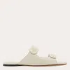 Ferragamo Gancini Ornament Slides In White