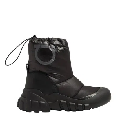Ferragamo Gancini Padded Ski Boots In Black