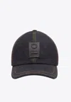 Ferragamo Casquette De Base-ball Bleu In Denim