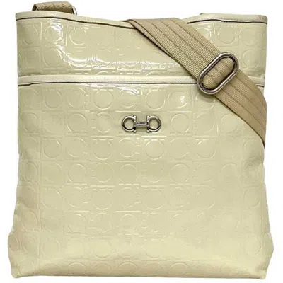 Pre-owned Ferragamo Gancini Patent Leather Shoulder Bag () In Multi