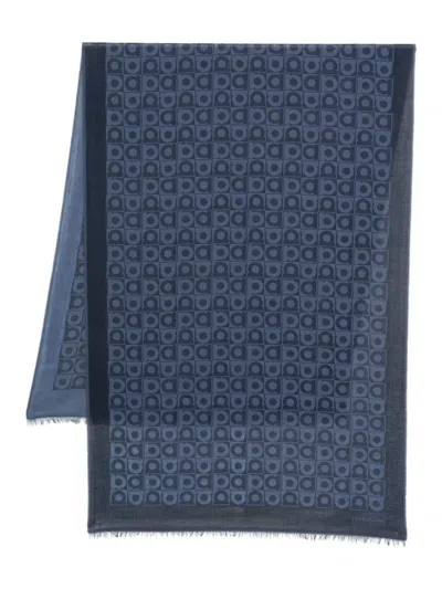 FERRAGAMO GANCINI-PATTERN SCARF