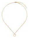 Ferragamo Gancini-pendant Chain-link Necklace In Gold