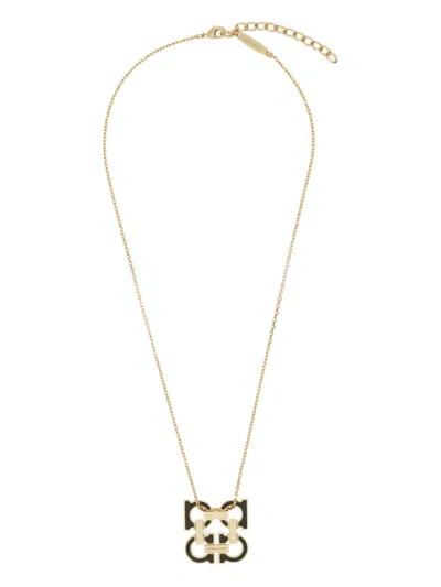 FERRAGAMO GANCINI-PENDANT NECKLACE