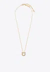 Ferragamo Gancini Pendant Necklace In Gold