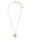 Ferragamo Gancini Pendant Necklace In Gold