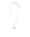 Ferragamo Gancini Pendant Necklace In Yellow