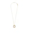 Ferragamo Gancini Pendant Necklace In Yellow