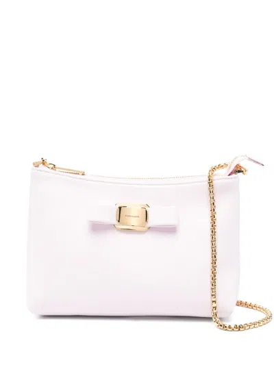 Ferragamo Gancini-plaque Cross Body Bag In Pink