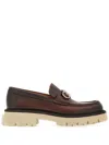 Ferragamo Loafer Mit Gancini-schild In Brown