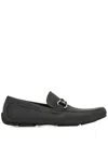 Ferragamo Man Loafers Lead Size 9 Calfskin In Black