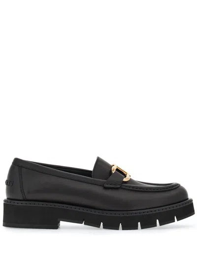 FERRAGAMO FERRAGAMO GANCINI PLAQUE LOAFERS