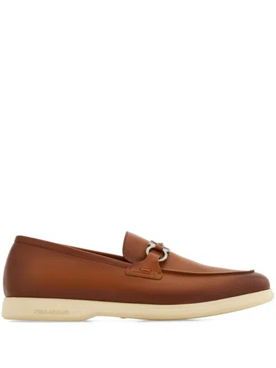 FERRAGAMO GANCINI-PLAQUE LOAFERS