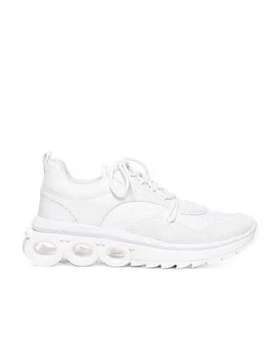 FERRAGAMO GANCINI-PLAQUE LOW-TOP SNEAKERS