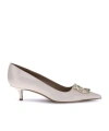 Ferragamo Gancini Plaque Pointed Toe Pumps