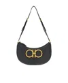 FERRAGAMO GANCINI-PLAQUE SHOULDER BAG