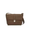 Ferragamo Gancini-plaque Twins Messenger Bag In Brown