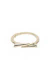Ferragamo Gancini Point Bracelet In Yellow