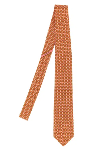 FERRAGAMO GANCINI POLKA DOT PRINT TIE