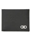 Ferragamo Hooks Wallet In Black