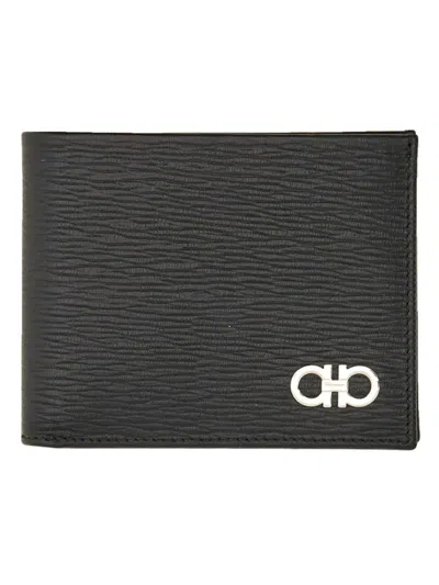 Ferragamo Gancini" Portafoglio In Black