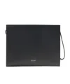 Ferragamo Gancini Pouch In Black