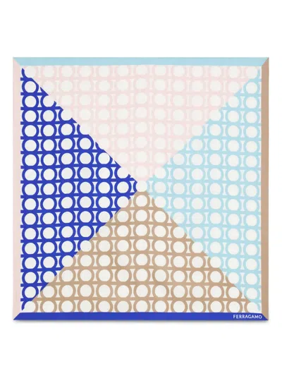 Ferragamo Gancini-print Bandana In Pastel