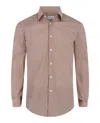Ferragamo Gancini-print Button-up Shirt With Classic Collar In Pink