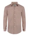 Ferragamo Gancini-print Button-up Shirt With Classic Collar In Gray