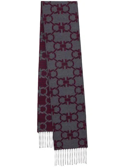 Ferragamo Gancini Scarf In Blue