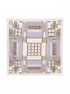 Ferragamo Gancini-print Scarf In Neutrals