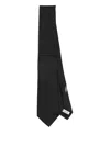 Ferragamo Gancini-print Silk Tie In Black