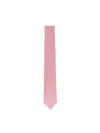Ferragamo Gancini Print Silk Tie In Red