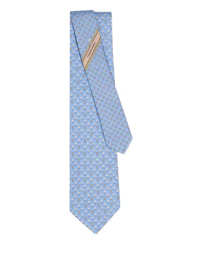 Ferragamo Gancini-print Tie