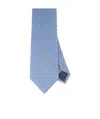 Ferragamo Gancini Print Tie In Blue
