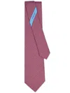 Ferragamo Gancini Print Tie In Red