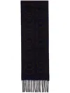 Ferragamo Gancini-print Wool-blend Scarf In Brown