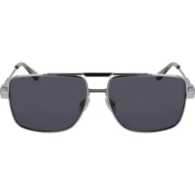 Ferragamo Gancini Prisma 60mm Navigator Sunglasses In Gray