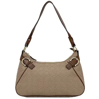 Pre-owned Ferragamo Gancini Pvc Leather Shoulder Bag ()