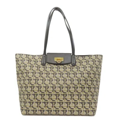 Pre-owned Ferragamo Gancini Pvc Tote Bag () In Multi