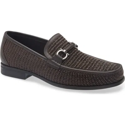 Ferragamo Gancini Ornament Loafer In Brown