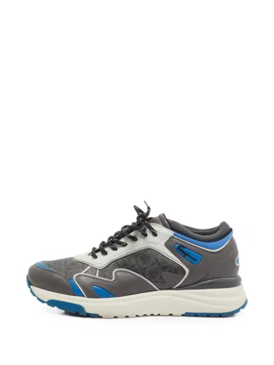 Pre-owned Ferragamo Gancini Rainbow Sneakers In Gray
