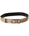 Ferragamo Salvatore  Gancini Reversible & Adjustable Leather Belt